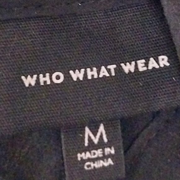 Who What Wear Black Ruffle Cap Sleeve Babydoll Dress - Picture 7 of 10